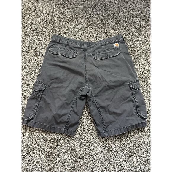 Y2K Carhartt Force Relaxed Fit Cargo Short Size 36X10.5 Gray - Picture 2 of 9